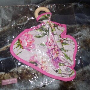 Little Bum Bums Pinking Of You Lovey W/Wood Teether NEW